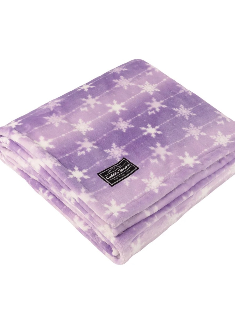 Lug Cuddle Throw Blanket Sugarplum Snowflake
